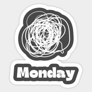 Moody Monday Sticker